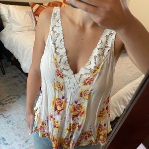 Free People Floral Top